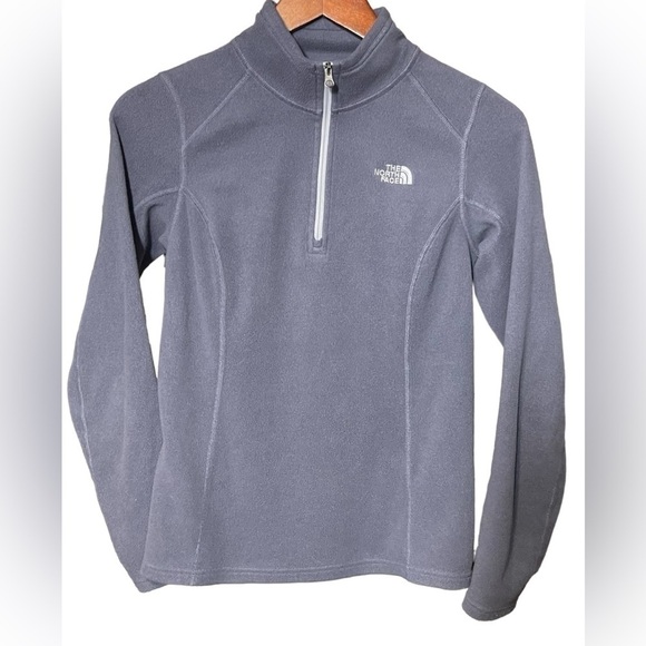The North Face women's fleece sweatshirt pullover half zip long sleeve Sz Small - Picture 16 of 16
